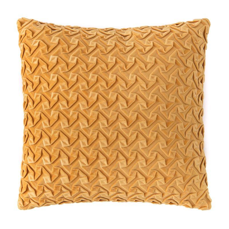 Chanasya Chanasya Gem Textured Velvet Decorative Throw Pillow Cover (Set of 2)
