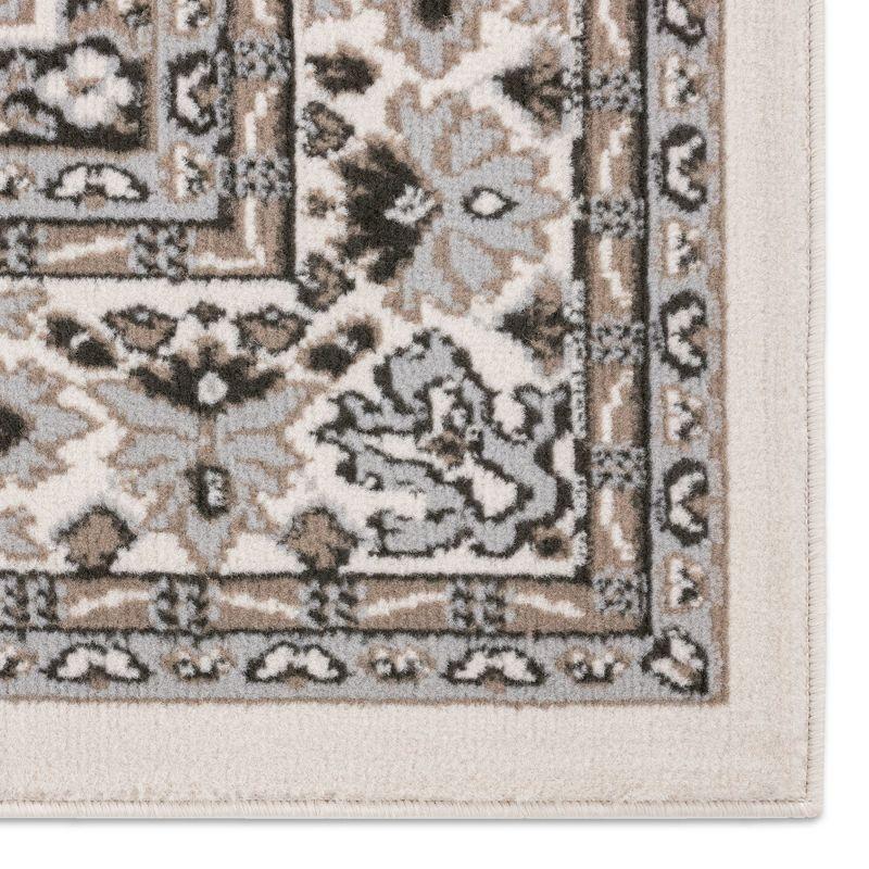 Home Dynamix Premium Sakarya Traditional Medallion Area Rug, Ivory/Taupe, 5'3"x7'5"