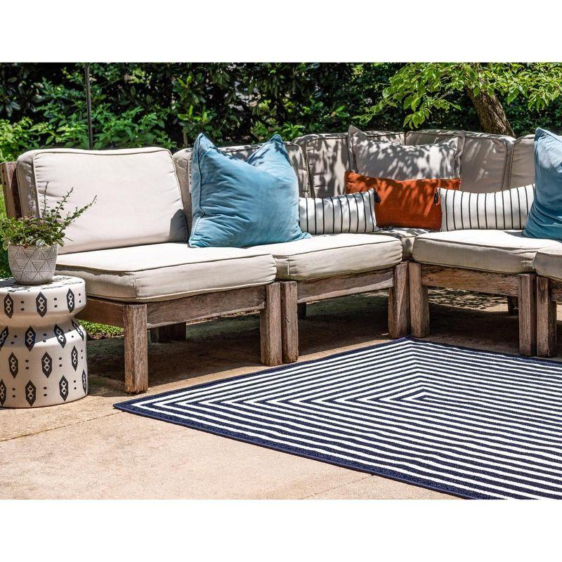 Sabrina Soto Outdoor Prescott Geometric Woven Area Rug