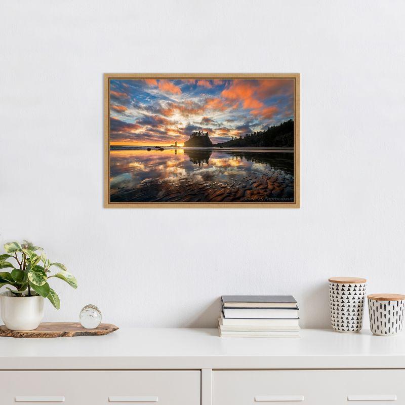 Amanti Art Sunset Symphony by John Fan Canvas Wall Art Print Framed 23 x 16-in. in Sylvie Maple