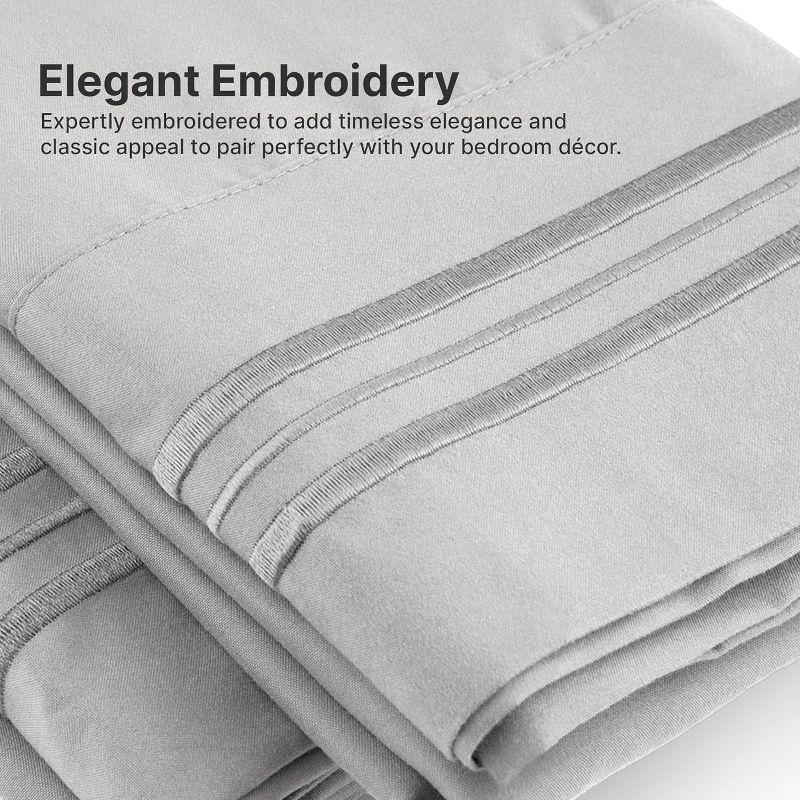 CGK Linens 6 Piece Extra Deep Pocket Ultra Soft & Cooling Sheet Set