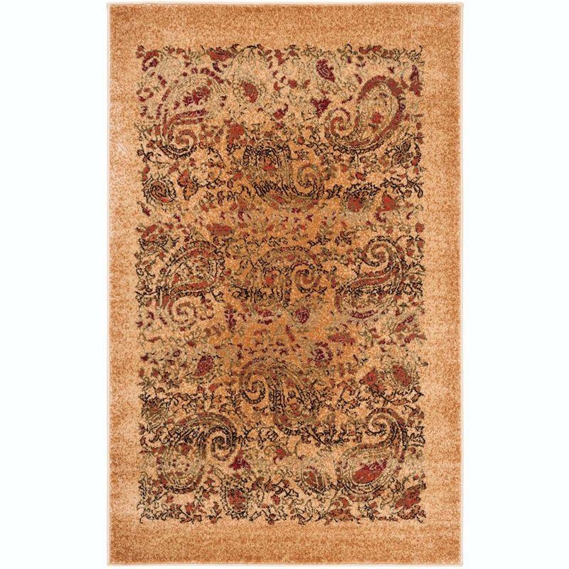 Lyndhurst LNH224 Power Loomed Accent Rug - Beige/Multi - 3'3"x5'3" - Safavieh