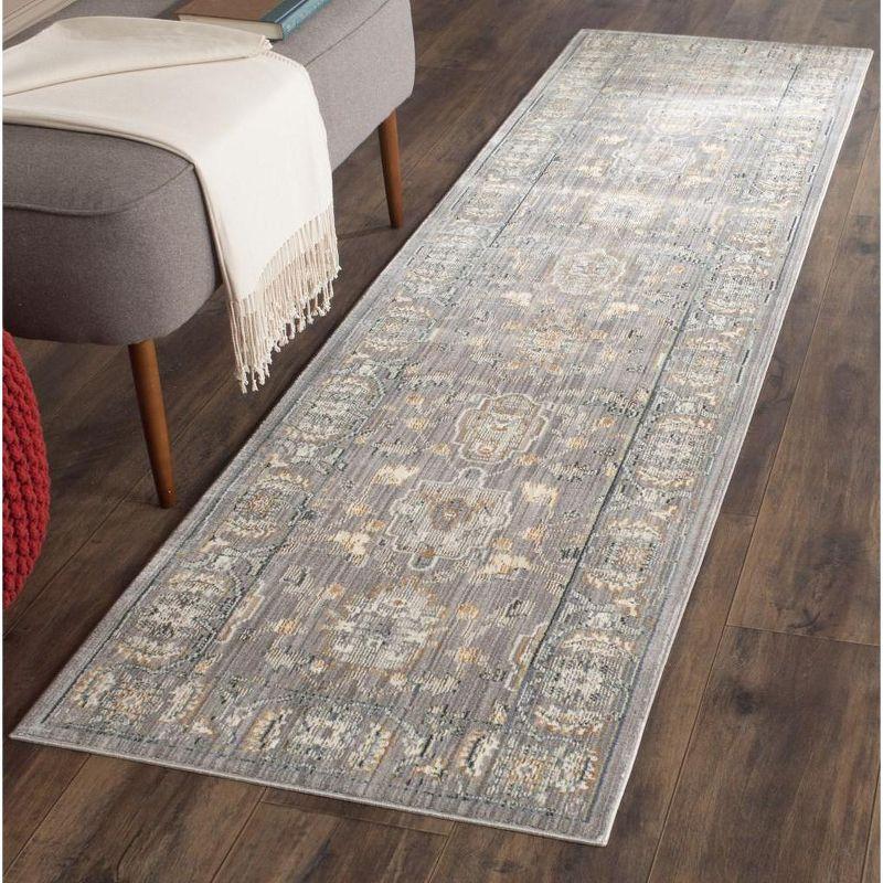 Valencia VAL112 Power Loomed Indoor Runner Rug - Mauve/Mauve - 2'3"x8' - Safavieh