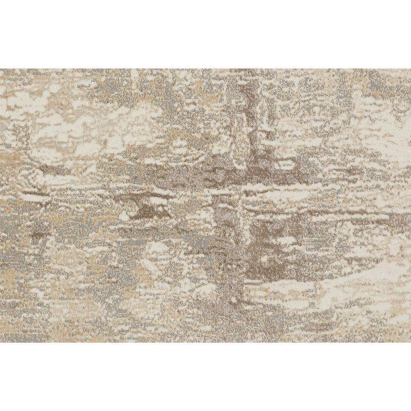 Parker Transitional Abstract Tan/Ivory/Brown Area Rug