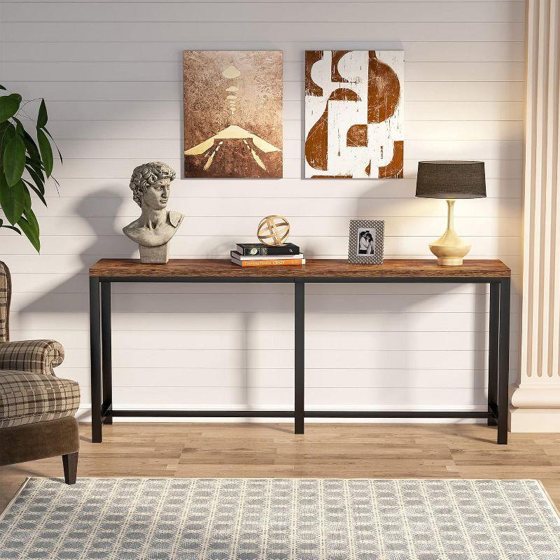 Hommoo Narrow Console Table, 70.9" Extra Long Sofa Table Hallway Table