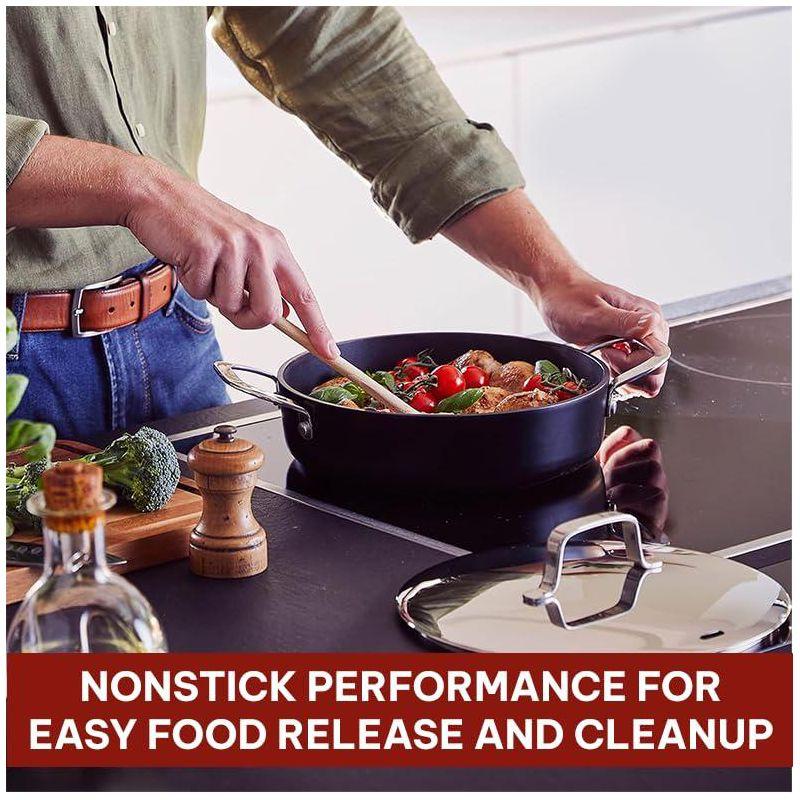 Alva Alva Maestro 3.5 Qt. Premium Nonstick Ceramic Frying Pan with Lid - Non Toxic and Oven Safe