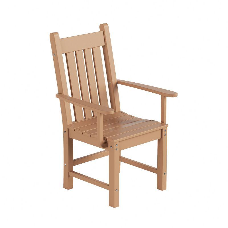 WestinTrends Outdoor Patio Dining Armchair, Teak