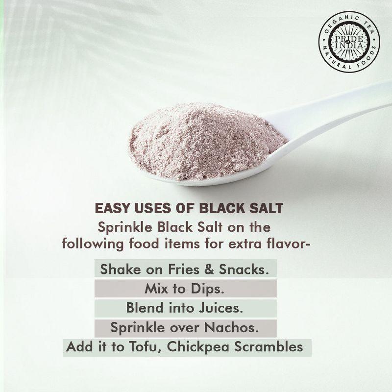 PRIDE OF INDIA Black Salt-Extra Fine Grind PACK of 1 - 16 Oz