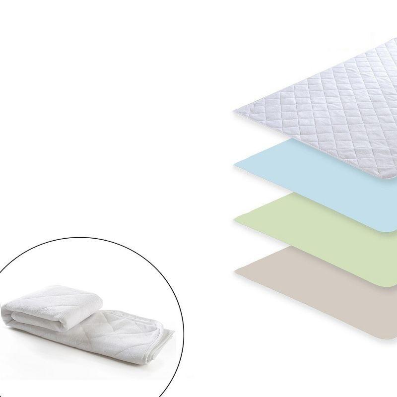 Cheer Collection Set of 2 Terry Rayon from Bamboo Large Waterproof Mattress Protector (34" x 52")