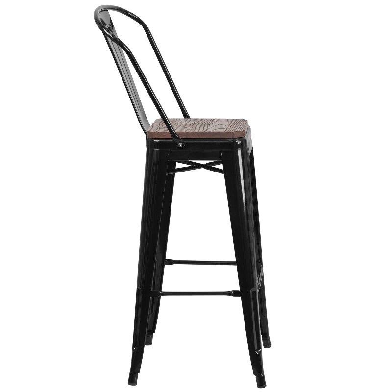 Flash Furniture Steel Outdoor Stool