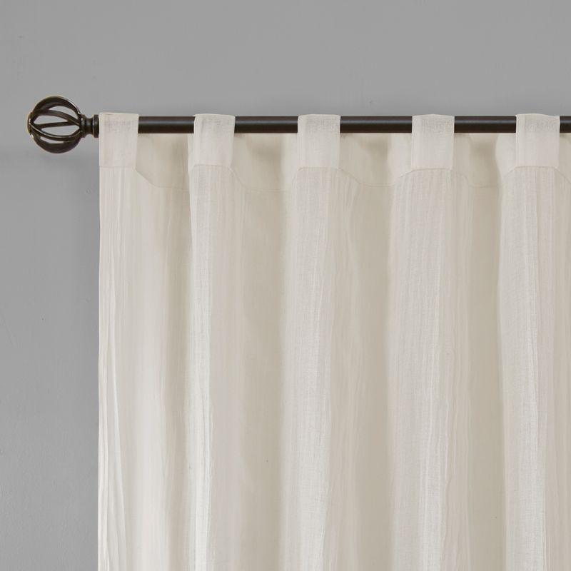 Madison Park Harper Solid Crushed Curtain Panel Pair (Set of 2)