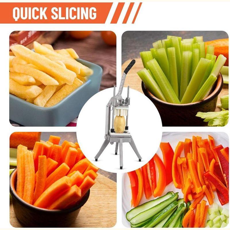 Commercial Stainless Steel Vegetable Chopper with 4 Blades