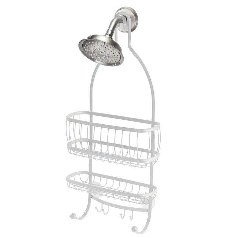 iDesign Metal Extra-Wide Hanging Shower Caddy, The York Collection – 10" x 4" x 22"