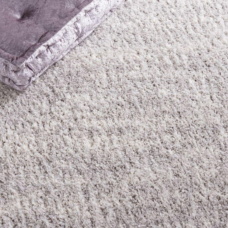 Berber Shag BER563 Power Loomed Runner Rug - Grey/Ivory - 2'3"x8' - Safavieh.
