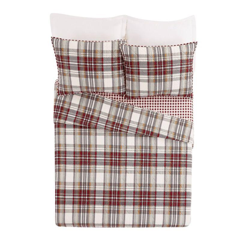 Laurel & Mayfair Cotton Twill Plaid Quilt Set