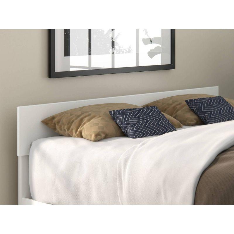 Queen Boston Headboard White - AFI: Solid Wood, Sleek Finish, Modern Design, Easy Install