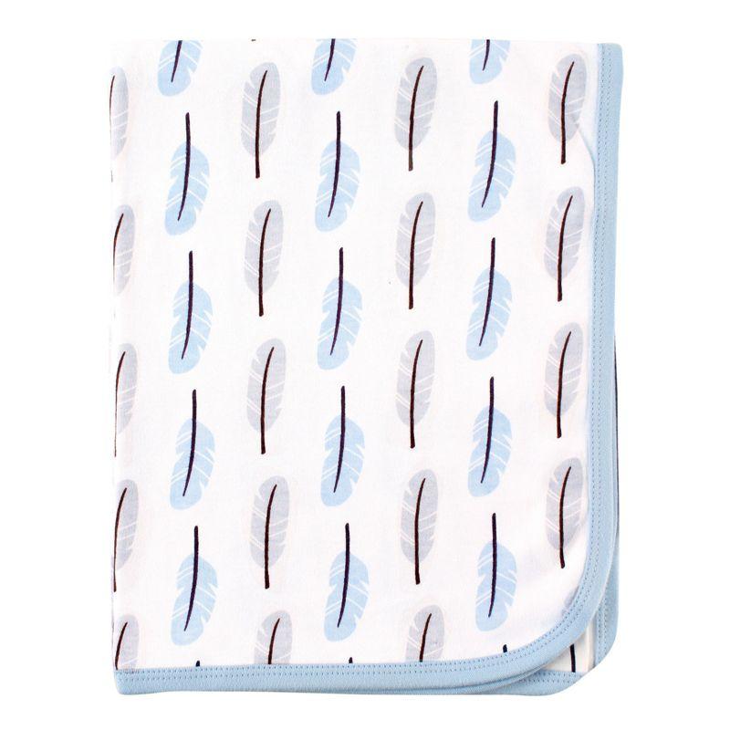 Feather Soft Organic Cotton 40x40 Baby Swaddle and Multi-Purpose Blanket
