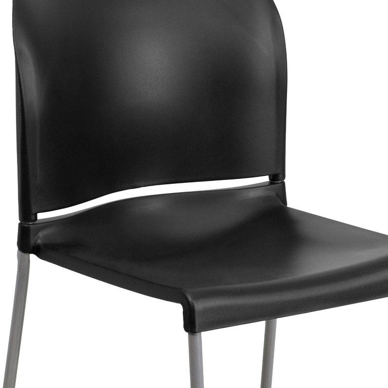 Flash Furniture HERCULES Series 880 lb. Capacity Full Back Contoured Stack Chair with Powder Coated Sled Base