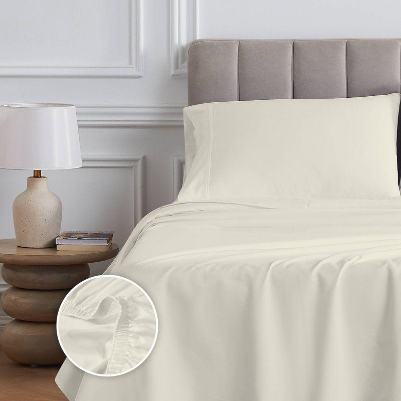 400 Thread Count Wrinkle Free Cotton Solid Sheet Set - Purity Home