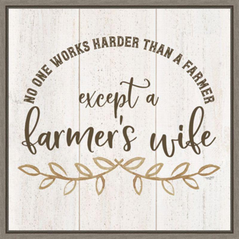 Amanti Art Farm Life VI Farmers Wife by Tara Reed Canvas Wall Art Print Framed 22 x 22-in.