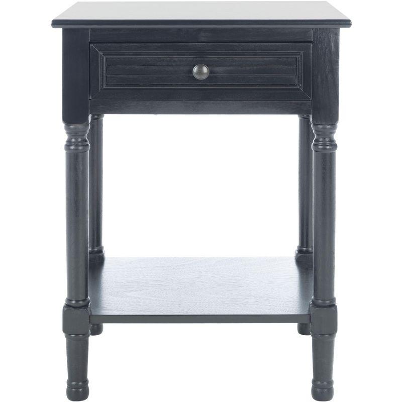 Tate 1 Drawer Accent Table - Black - Safavieh.