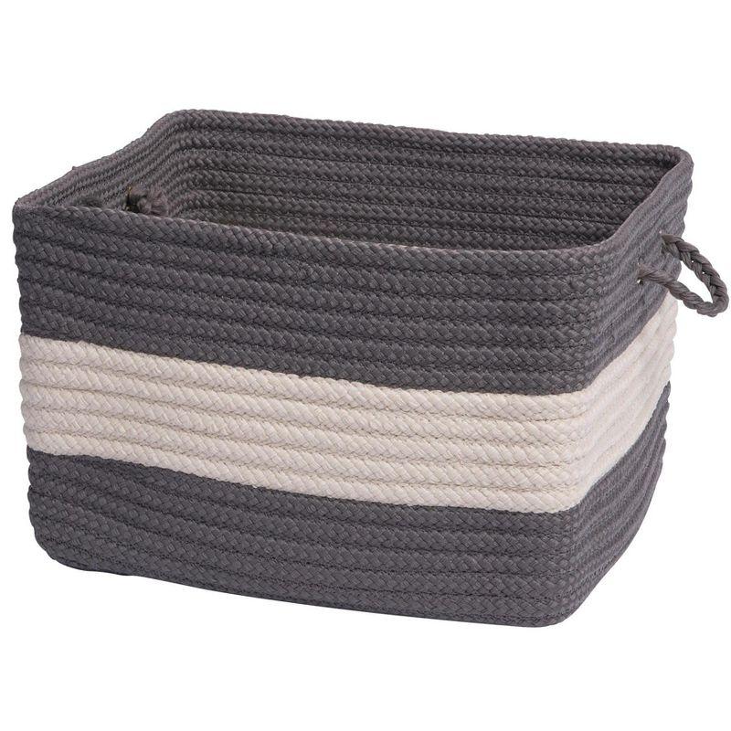 Colonial Mills Rope Walk Utility Basket, 14 by 10-Inch, Gray