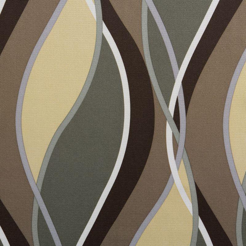 48"x84" No. 918 Semi-Sheer Intersect Ogee Wave Print Grommet Curtain Panel Spruce: Modern Light Filtering Green Curtain