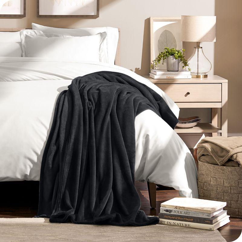 Bare Home Bare Home Microplush Fleece Blanket - Fuzzy, Warm, Bed/Throw Blanket