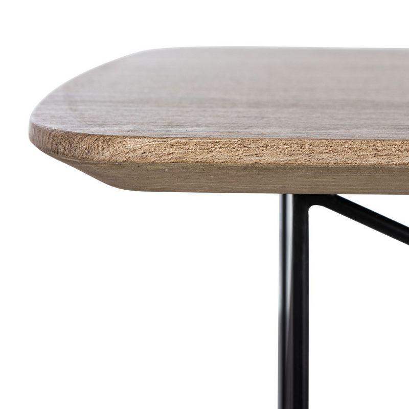 Rylee Rectangle Coffee Table - Taupe Brown/Black - Safavieh