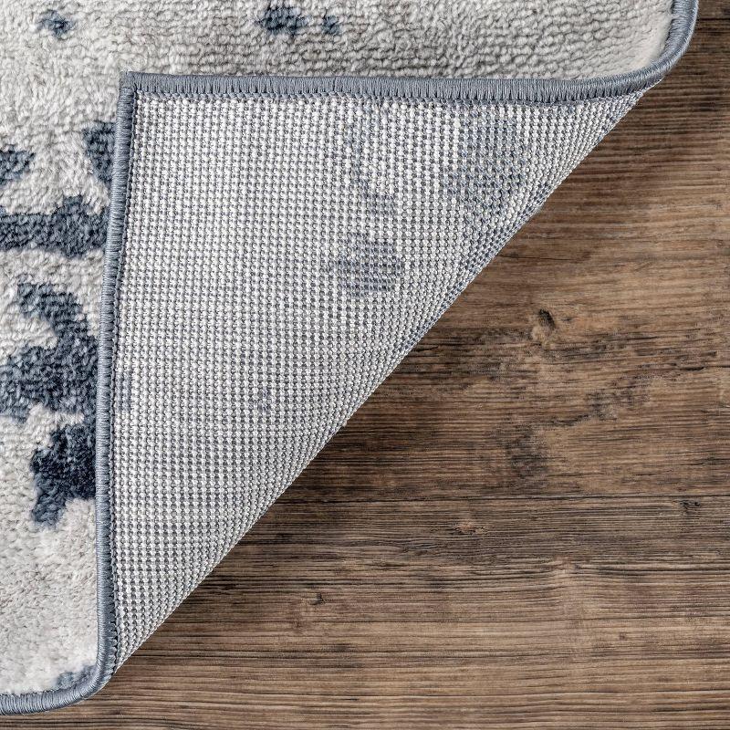 4'3"x6' Ginny Contemporary Speckled Abstract Area Rug Blue - nuLOOM: Machine Made, Low Pile, Indoor Use