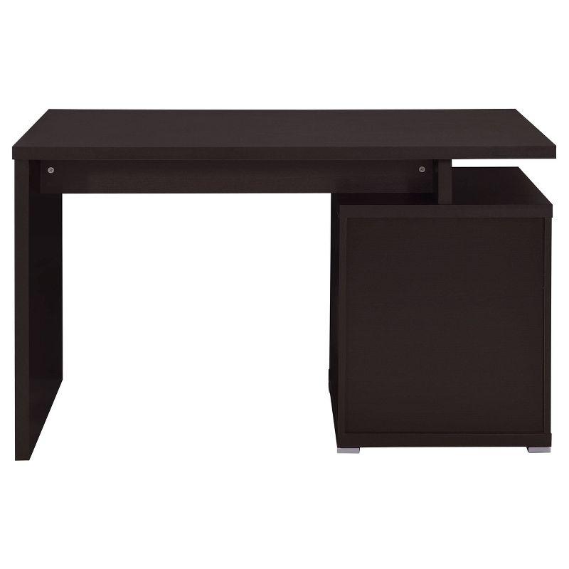 Irving 2 Drawer Office Desk with Reversible Cabinet - Coaster