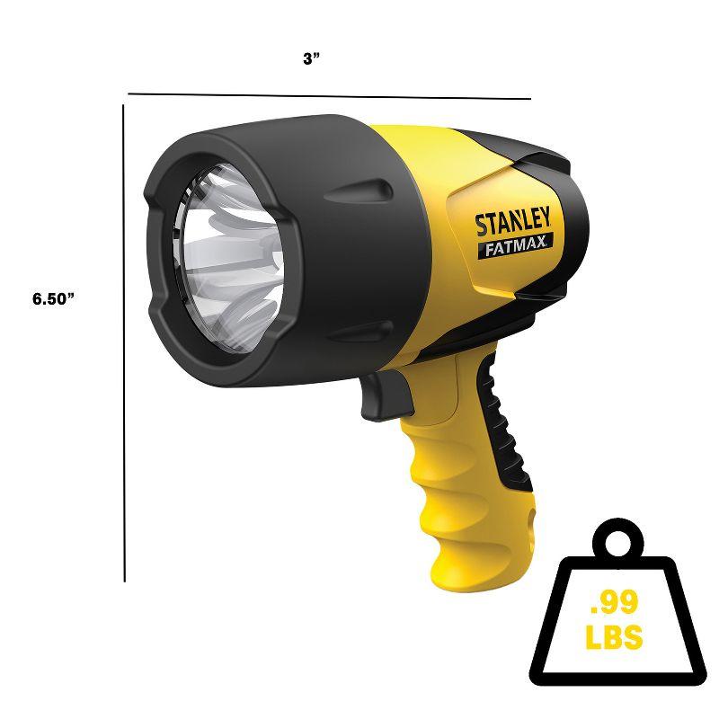 Stanley Tools FATMAX® Waterproof 520-Lumen Rechargeable LED Spotlight, FL5W10 in Yellow