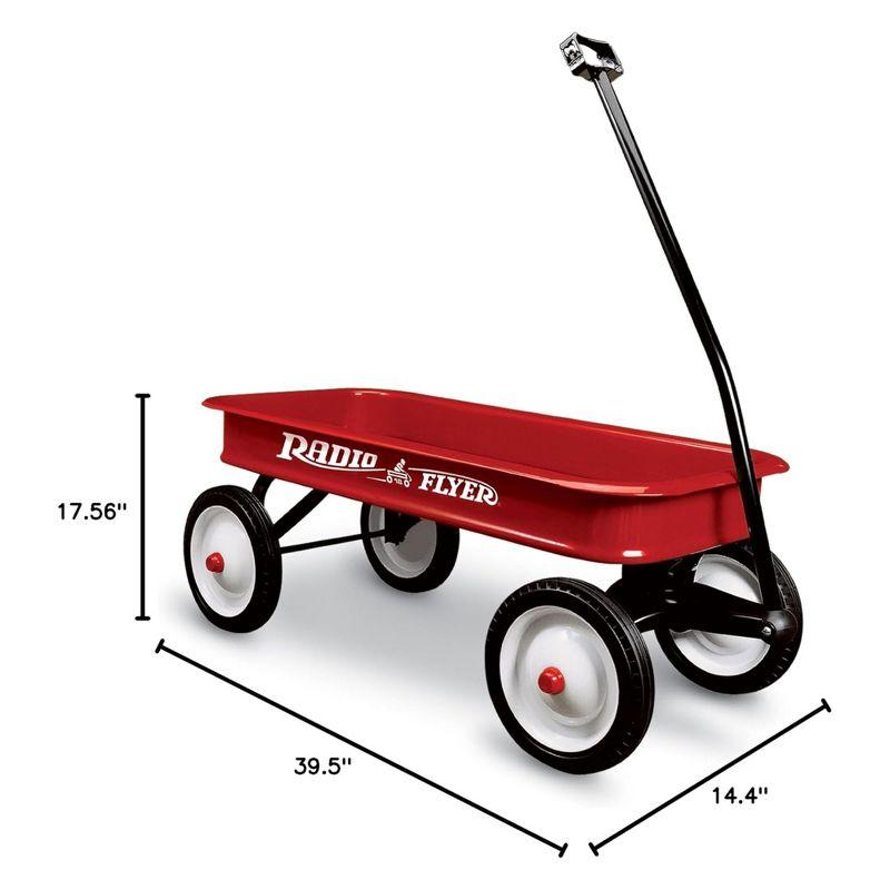 Radio Flyer Full-Size All-Terrain Steel and Wood Pull Food & Drink Server