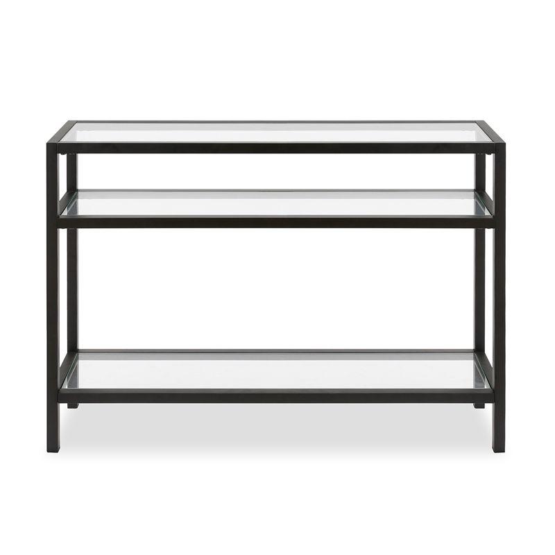 30' Metal Console Table in Black - Henn&Hart