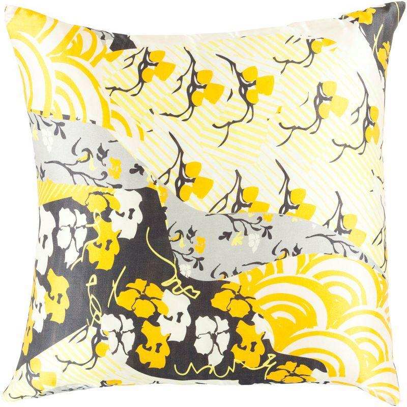 Mark & Day Herve 18"H x 18"W Square Pillow Cover No Insert Global Beige Throw Pillow
