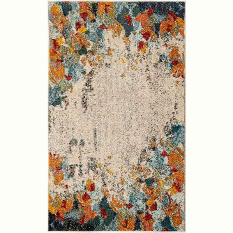 Unique Loom 3' 3 x 5' 3 Multi Chromatic Coral Area Rug
