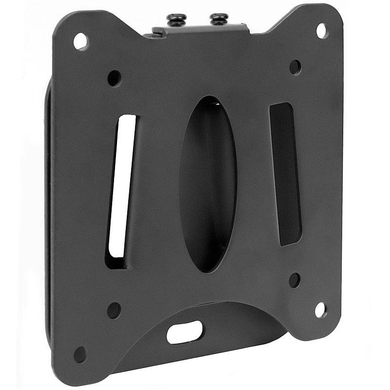 Black Low Profile Fixed TV Wall Mount for 13" to 27" Screens