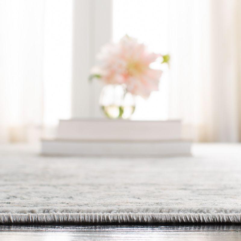 Isabella ISA940 Power Loomed Area Rug - Light Grey/Cream - 5'3"x7'6" - Safavieh