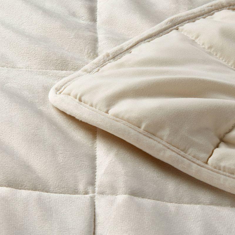 Ivory Twin 12lb Weighted Cooling Blanket