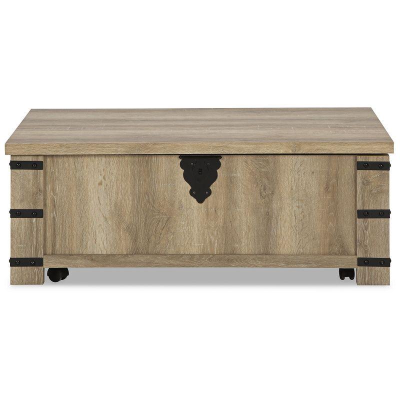 Signature Design by Ashley Casual Calaboro Lift-Top Coffee Table, Light Brown