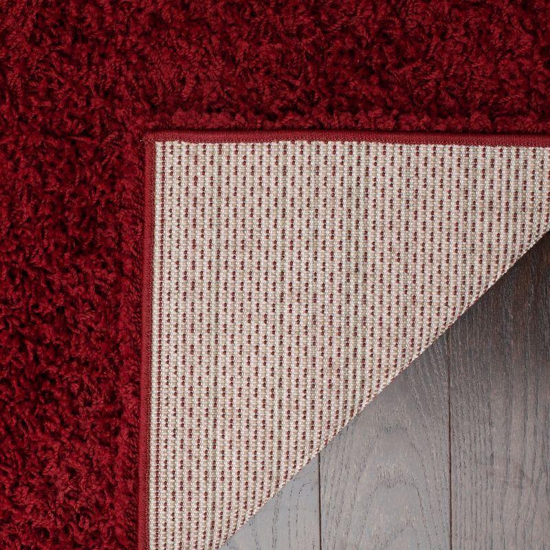 Athens Shag SGA119 Power Loomed Indoor Accent Rug - Red - 3'x5' - Safavieh