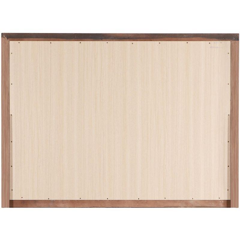 Passion Furniture LaVita 45 in. x 33 in. Modern Rectangle Framed Cappuccino Dresser Mirror