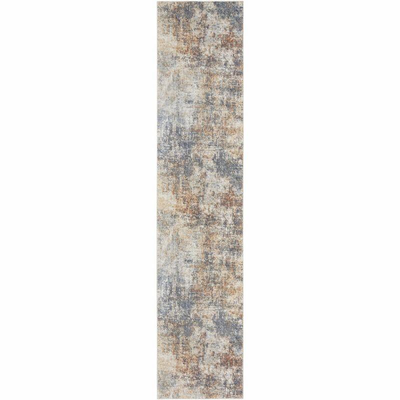 Nourison Astra Machine Washable 2'2" x 8' Multicolor Modern Indoor Bathroom, Kitchen Runner Rug