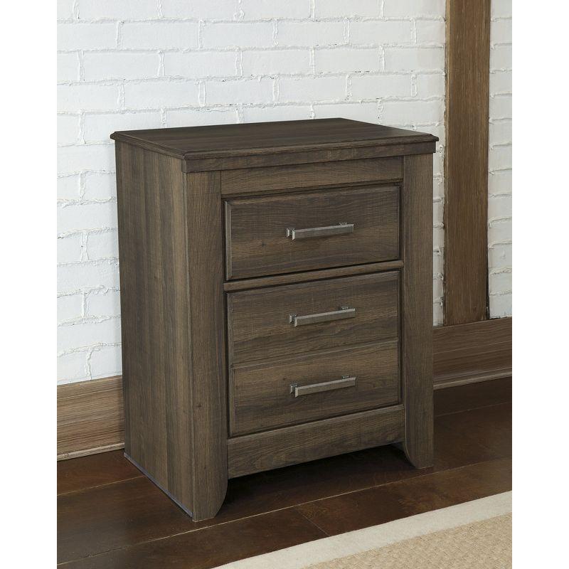 Signature Design by Ashley Casual Juararo 2 Drawer Nightstand, Dark Brown