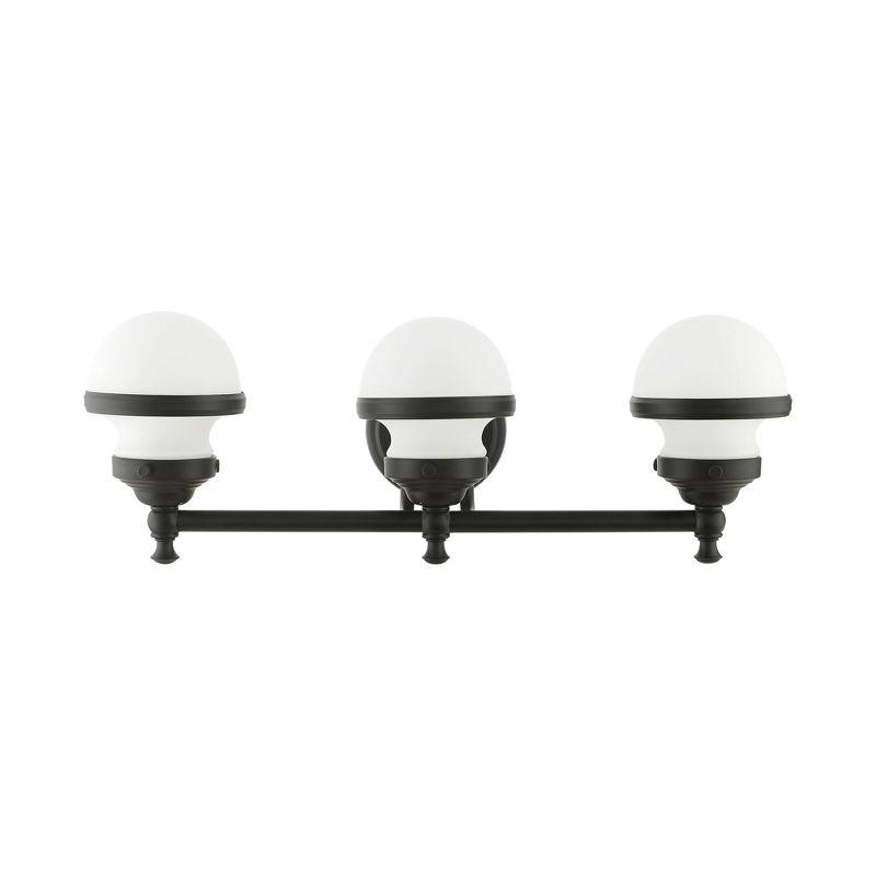 Livex Lighting Oldwick 3 - Light Vanity in  Black