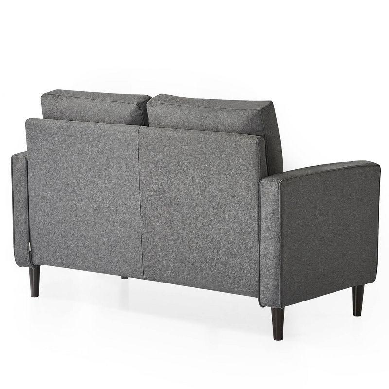 52" Benton Loveseat Sofa Dark Gray - Zinus