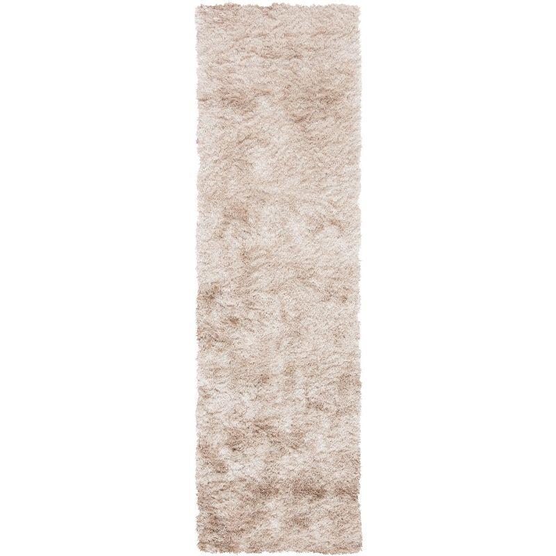 Safavieh Beige Hand-Tufted Shag Runner Rug