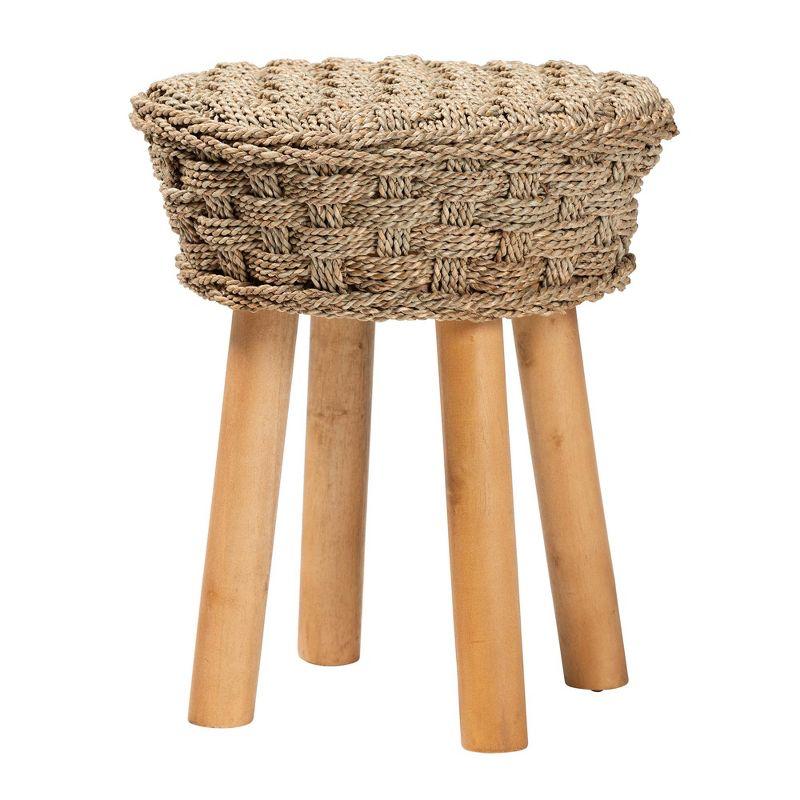 Highland Dunes Aaqil Seagrass Accent Stool