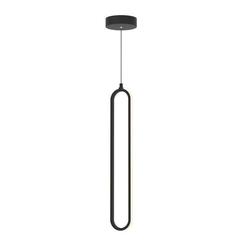 Sienna Black LED Mini Pendant Light with Acrylic Diffuser