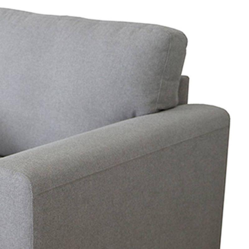 41" Kyrene Chair Light Gray Linen - Acme Furniture: Upholstered Metal-Legged Accent Armchair